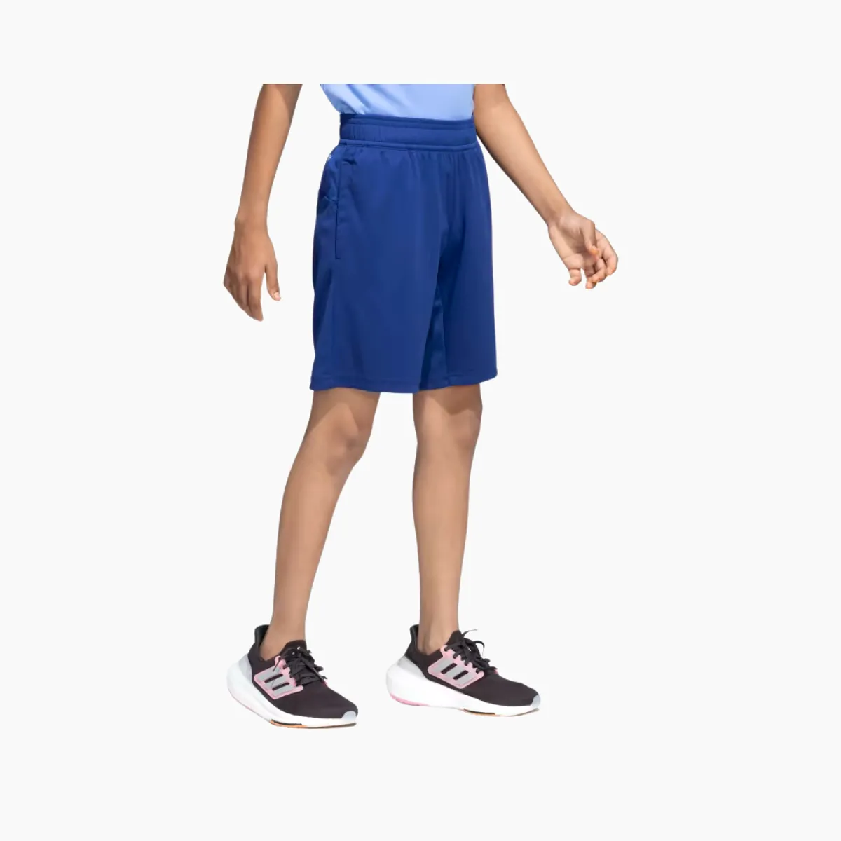 Adidas Boy Aeroready Logo Kids Shorts (5-14 Year) -Victory Blue