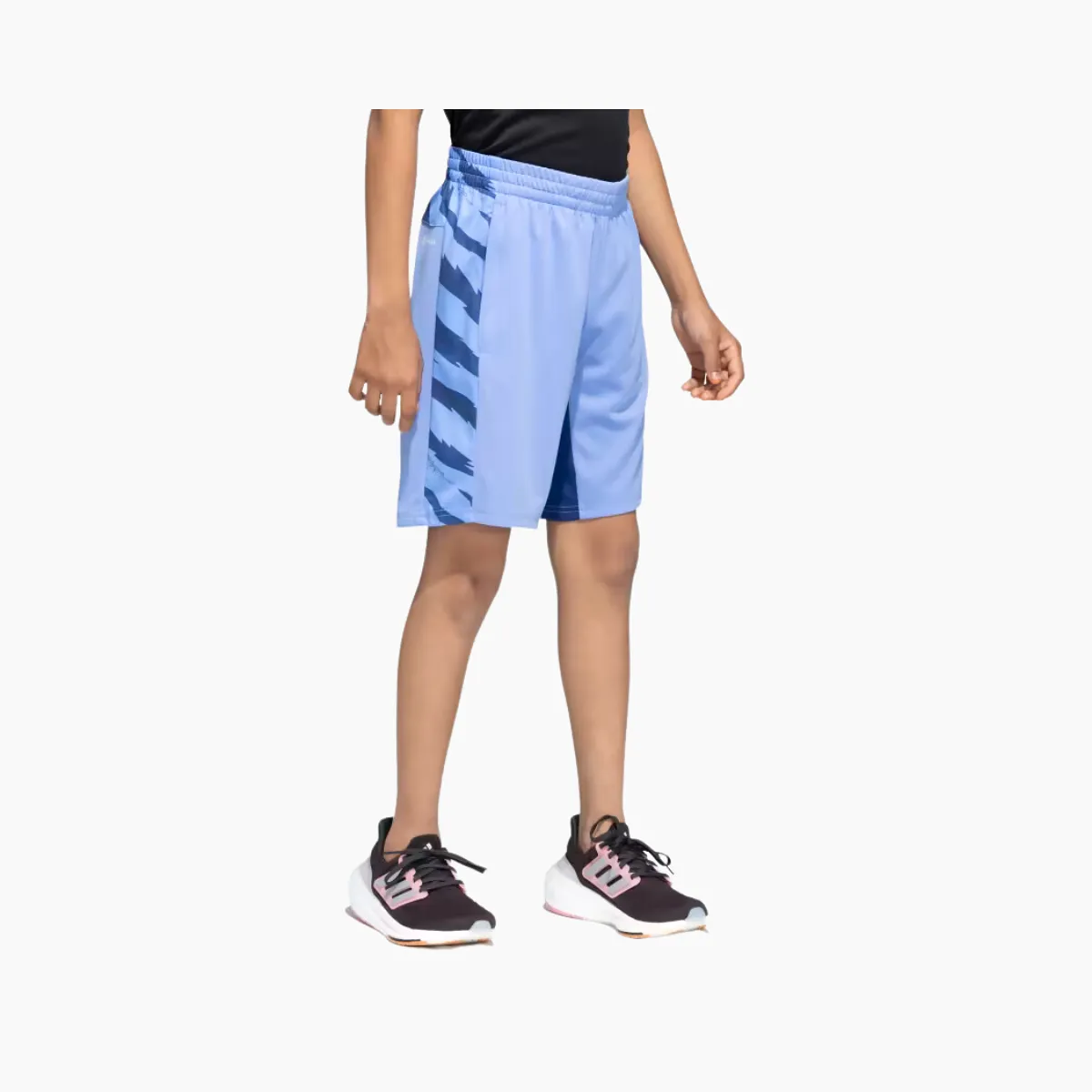 Adidas Boy Camo Graphic CB Kids Shorts (8-16 Year) -Blue Fusion