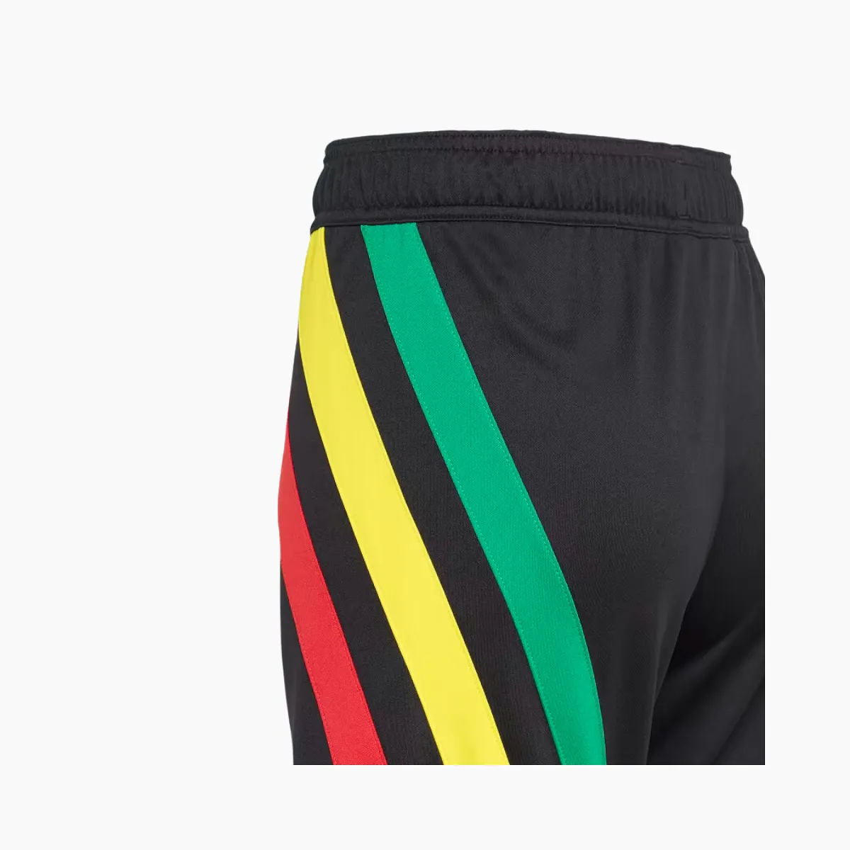 Adidas Fortore 23 Kids Unisex Shorts (5-16 Years) -Black/Team Collegiate Red/Team Yellow/Team Green