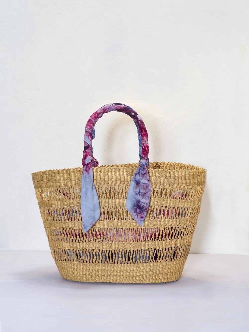 AKETEKETE Ayine Woven Basket Bag - Medium