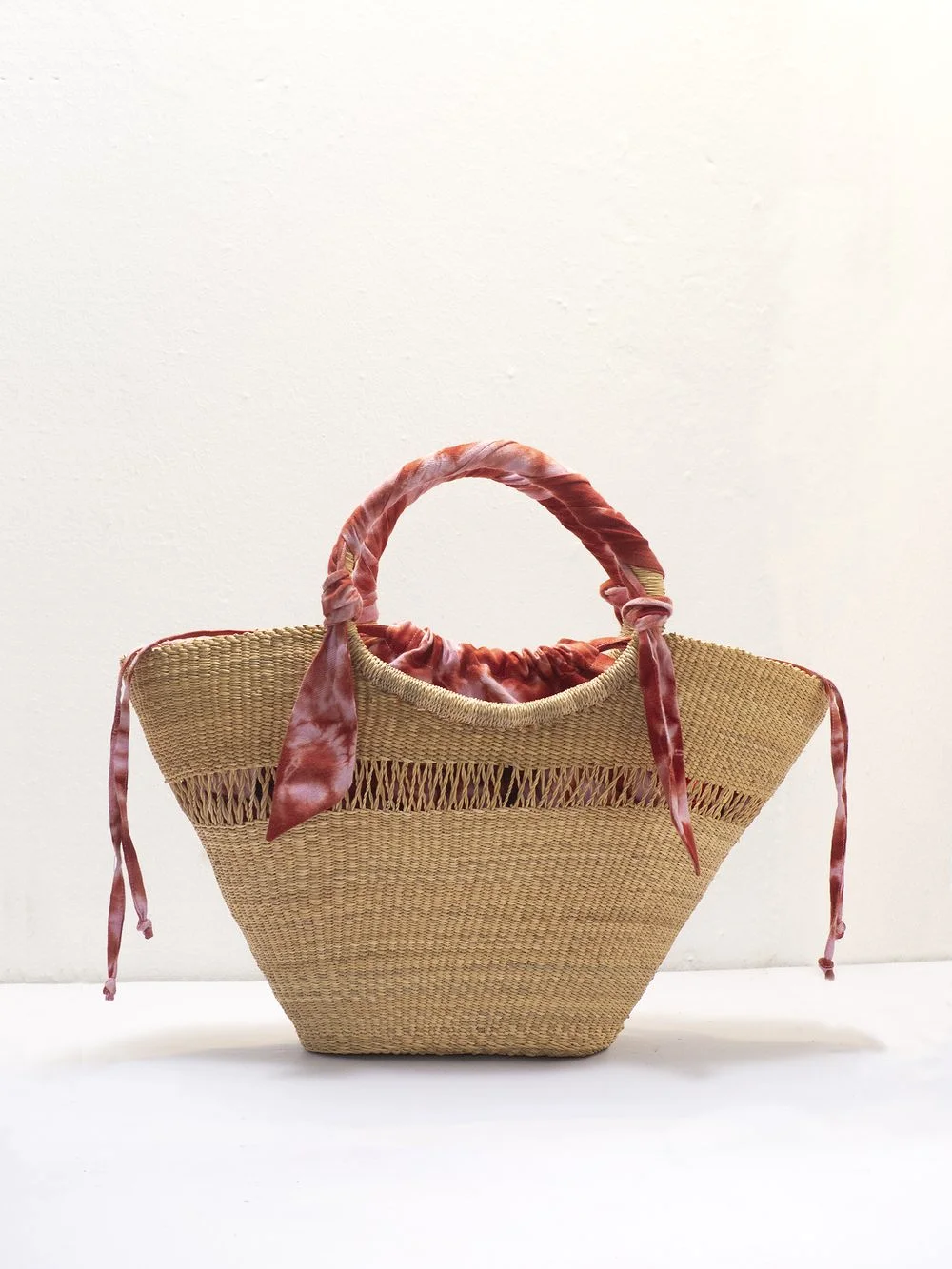 AKETEKETE Woven Butterfly Tote Bag - Medium