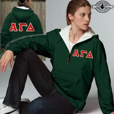 Alpha Gamma Delta Pullover Jacket - Charles River 9905