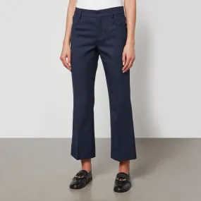 AMI Cropped Twill Flared Trousers - FR 38/UK 10 | Coggles