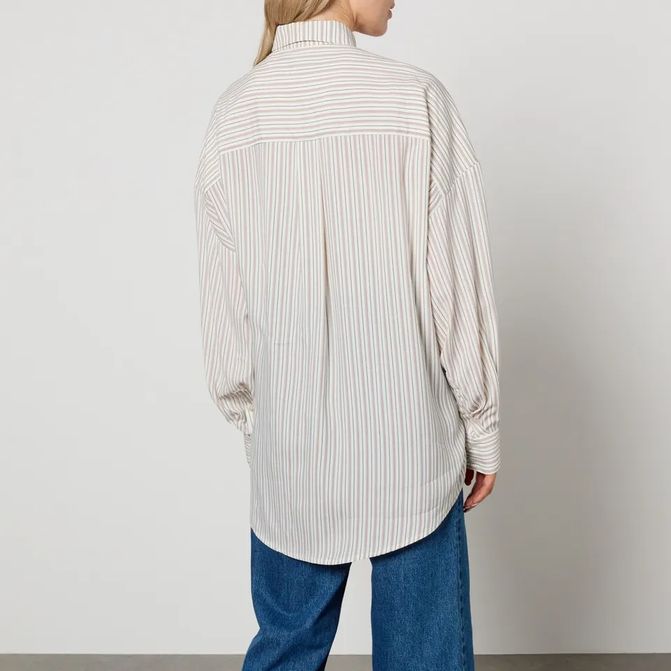 A.P.C. Warvol Oversized Striped Woven Shirt - FR 38/UK 10 | Coggles