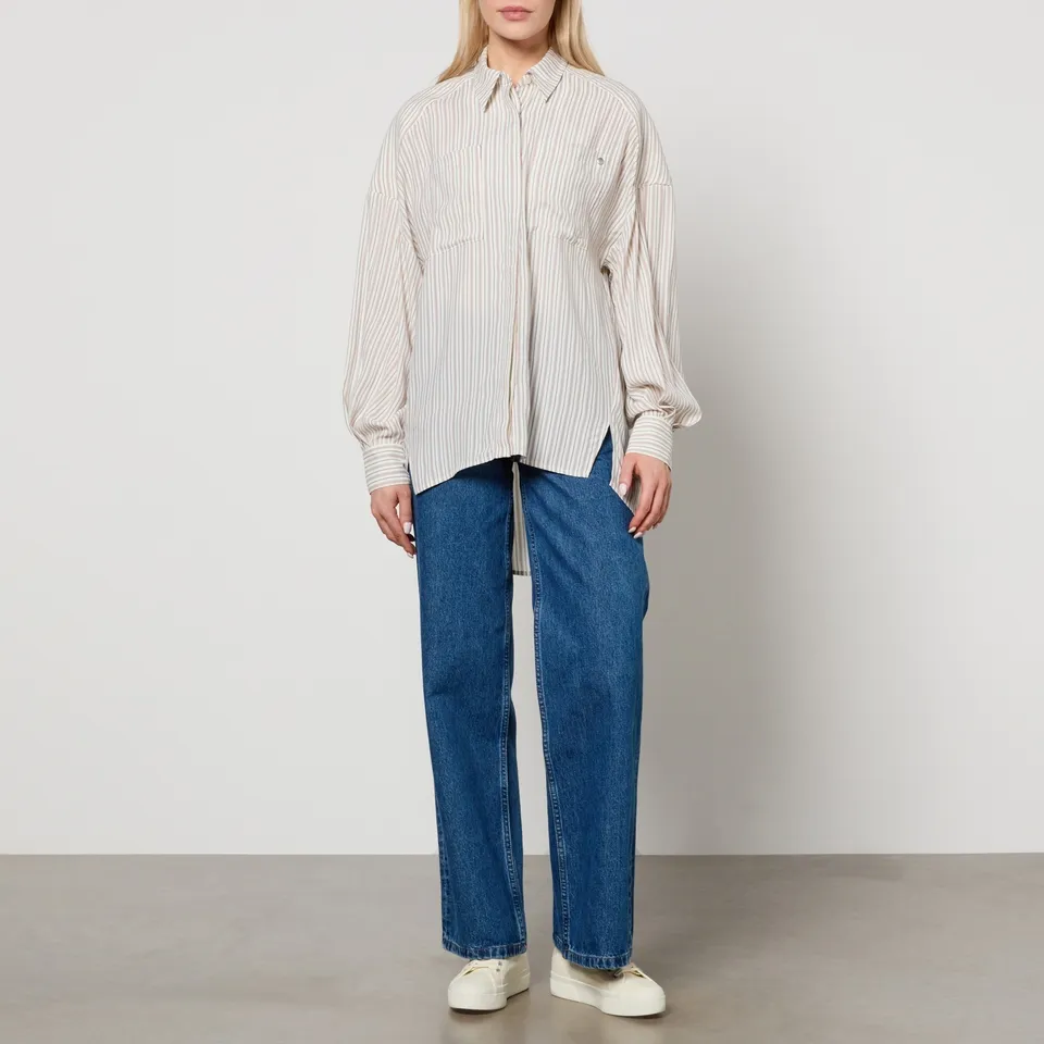 A.P.C. Warvol Oversized Striped Woven Shirt - FR 38/UK 10 | Coggles