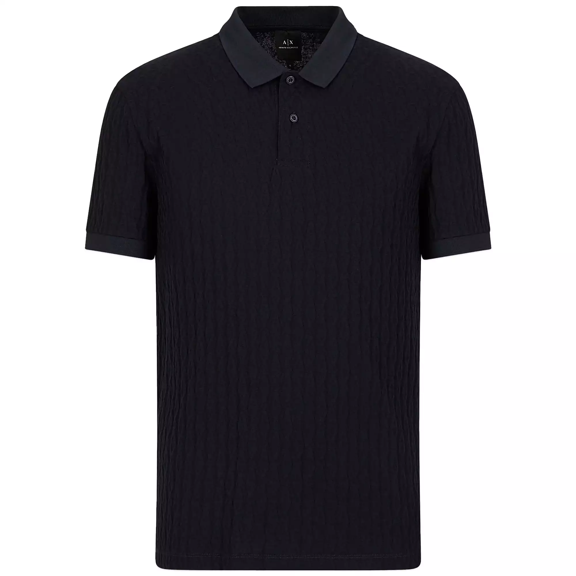 Armani Exchange 3RZFLA AX Slub Polo - Navy