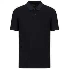 Armani Exchange 3RZFLA AX Slub Polo - Navy