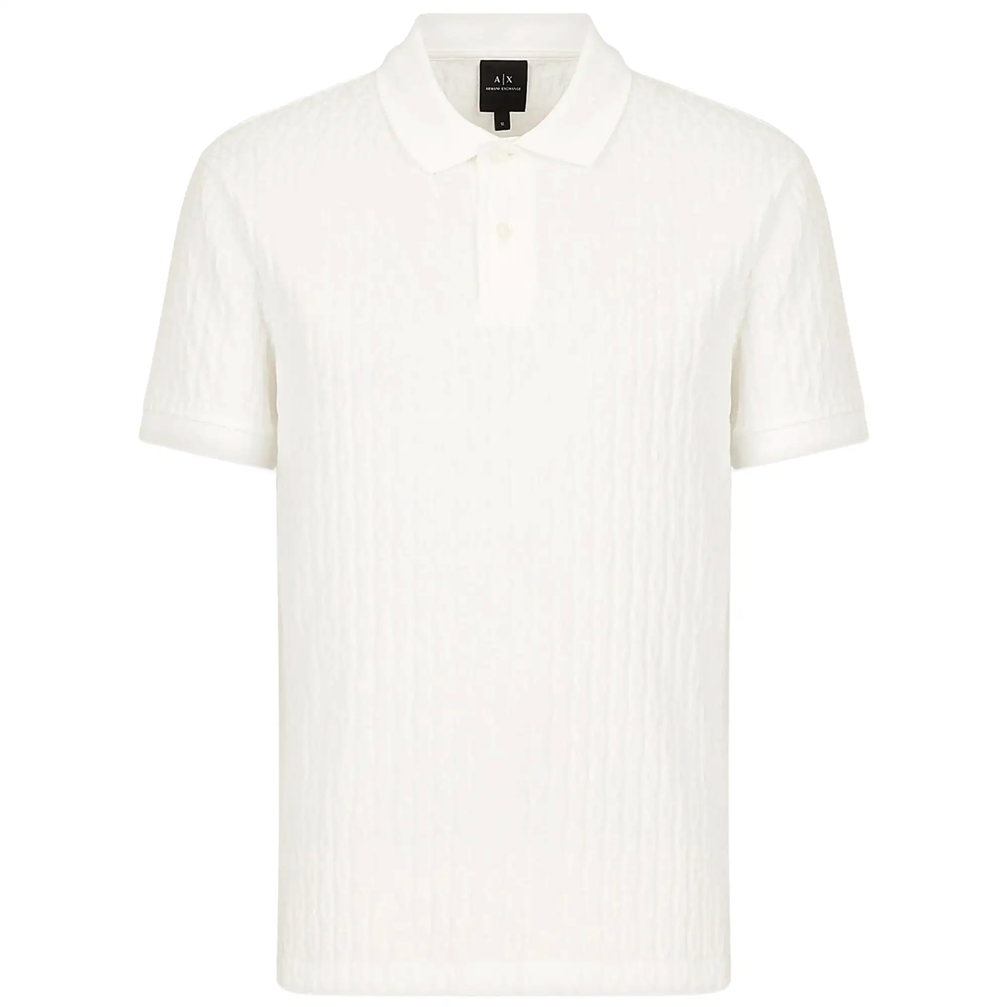 Armani Exchange 3RZFLA AX Slub Polo - Off White