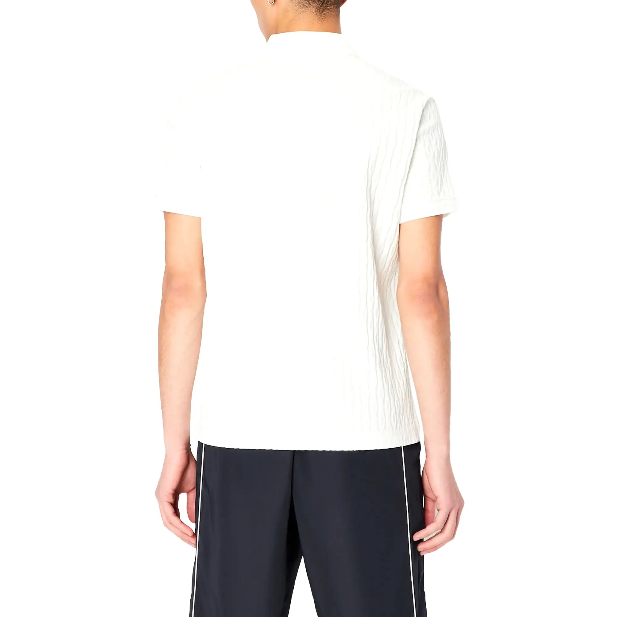 Armani Exchange 3RZFLA AX Slub Polo - Off White