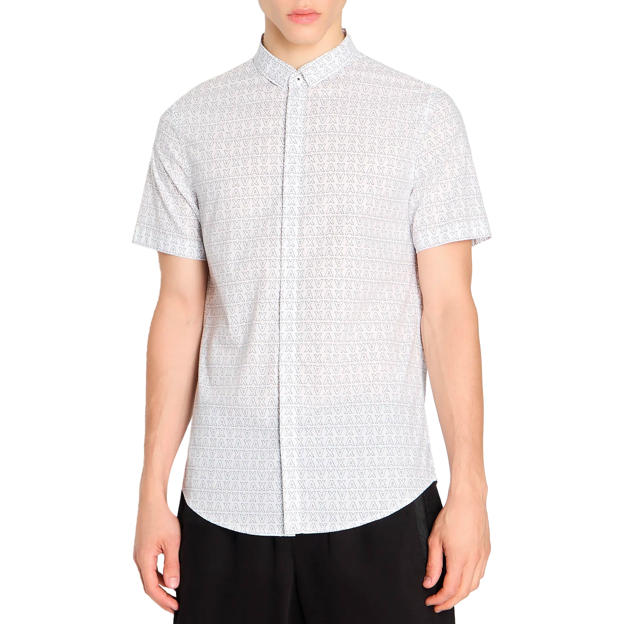 Armani Exchange 6RZC04 AX Print SS Shirt - White