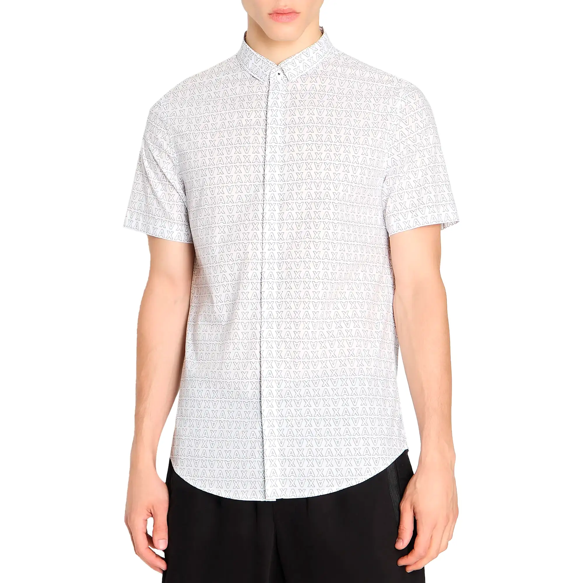 Armani Exchange 6RZC04 AX Print SS Shirt - White