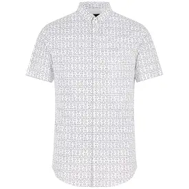 Armani Exchange 6RZC04 AX Print SS Shirt - White