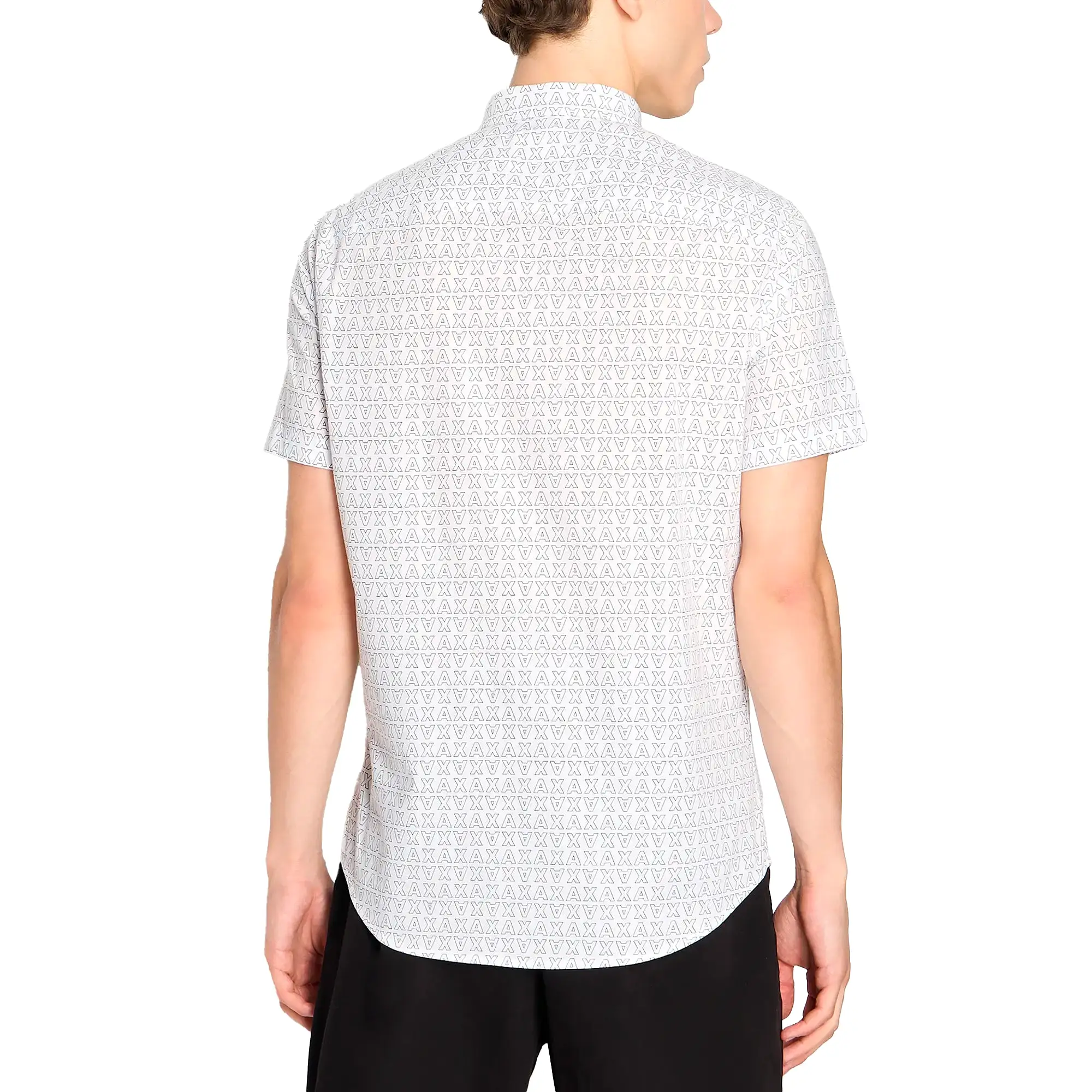 Armani Exchange 6RZC04 AX Print SS Shirt - White