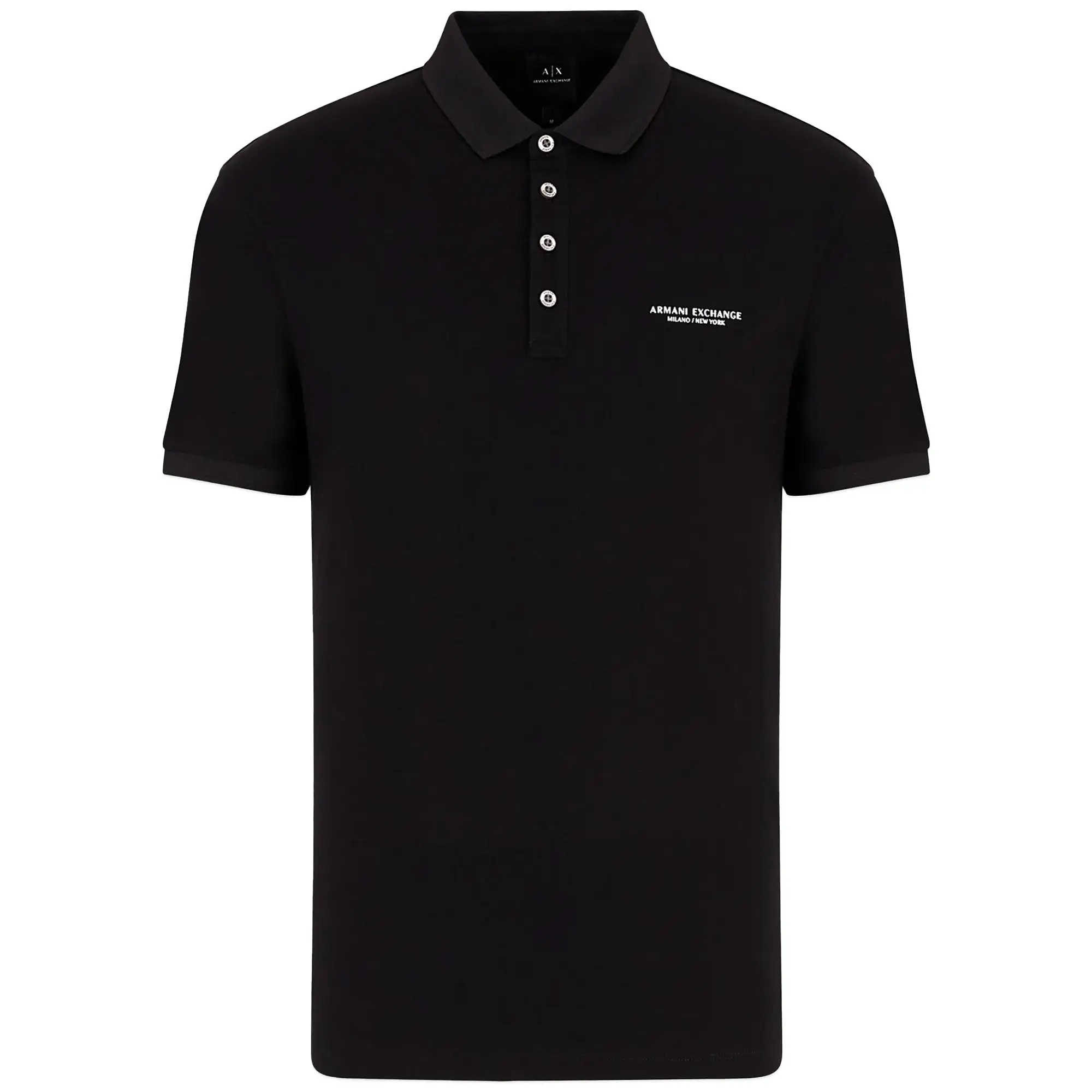 Armani Exchange 8NZF80 Logo Polo - Black