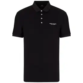 Armani Exchange 8NZF80 Logo Polo - Black