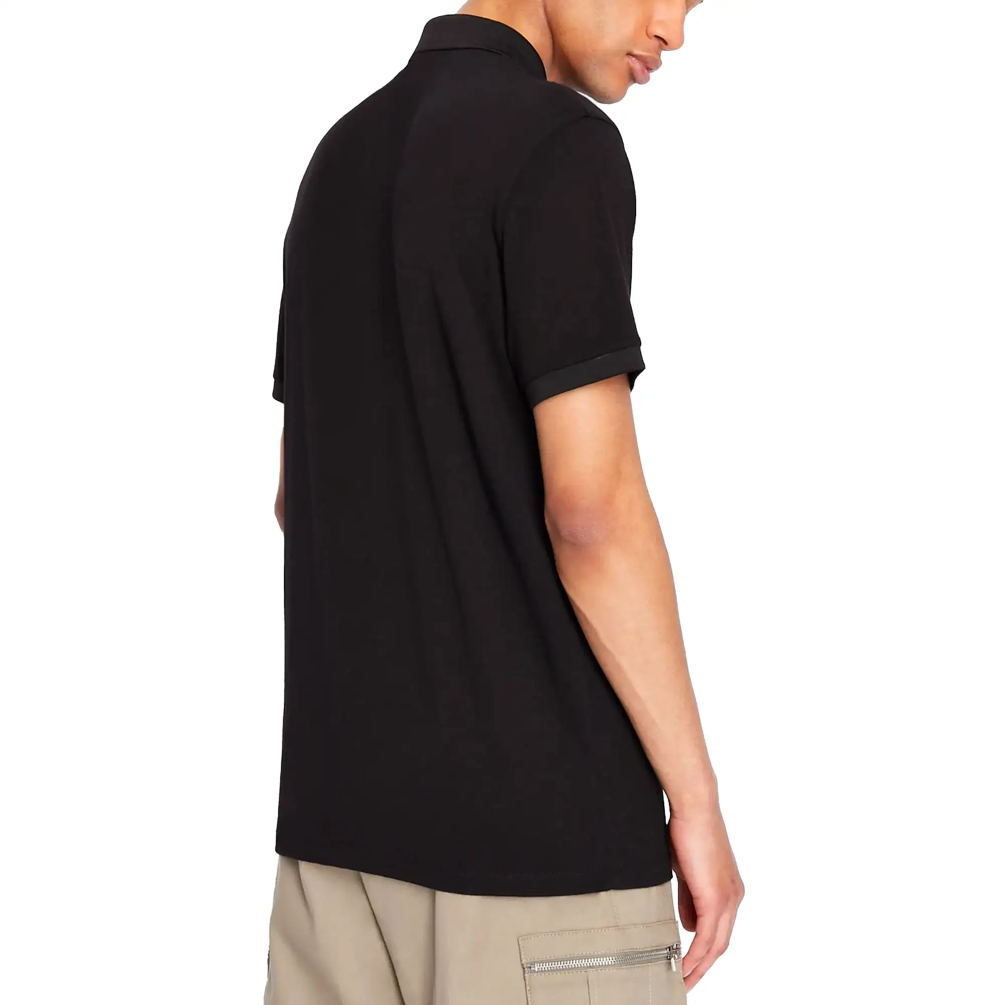 Armani Exchange 8NZF80 Logo Polo - Black