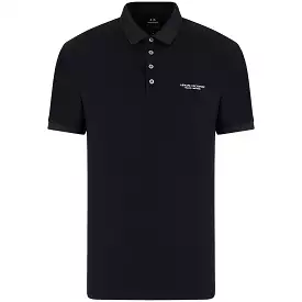 Armani Exchange 8NZF80 Logo Polo - Navy