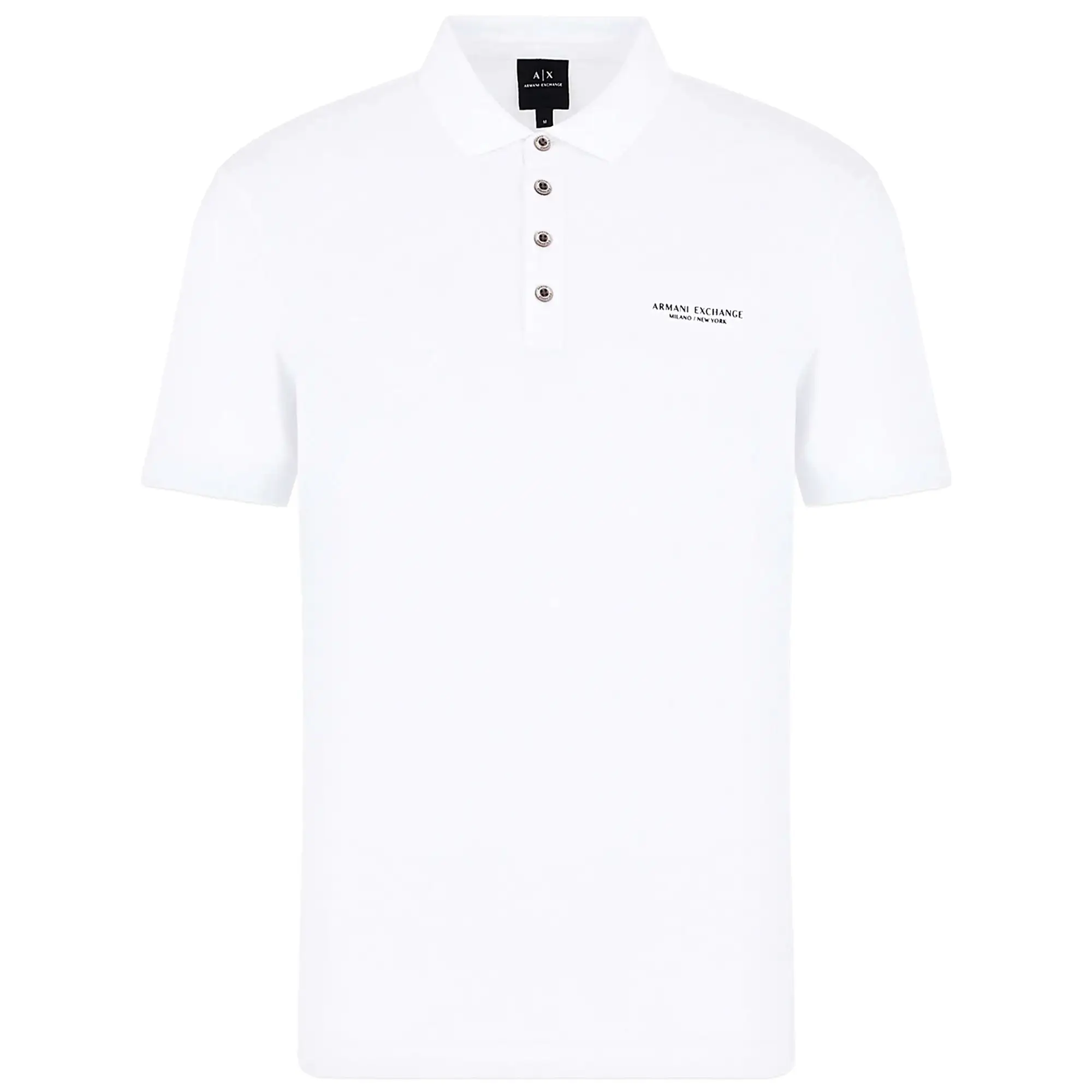 Armani Exchange 8NZF80 Logo Polo - White