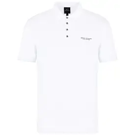 Armani Exchange 8NZF80 Logo Polo - White