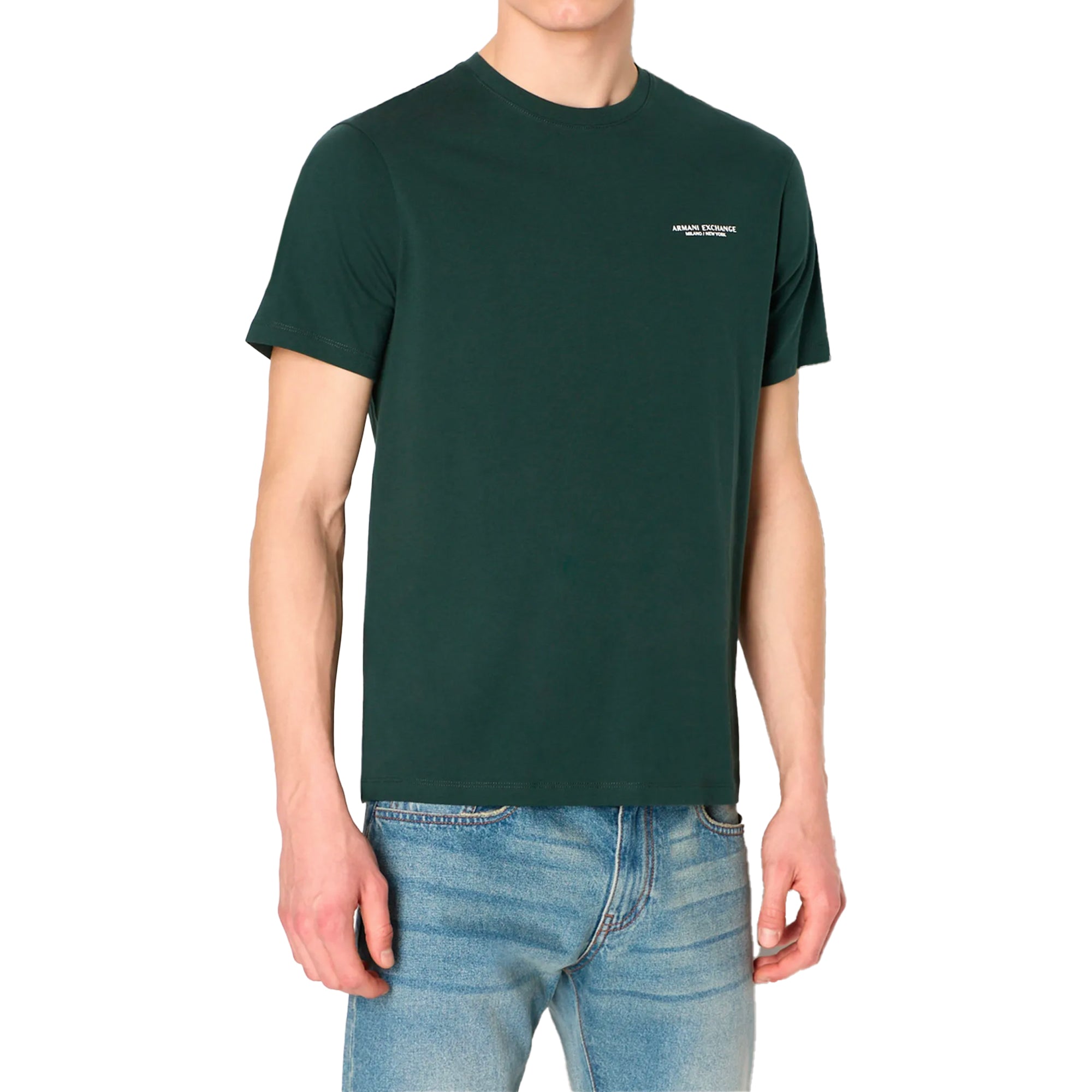 Armani Exchange 8NZT91 Logo T-Shirt - Green Gables