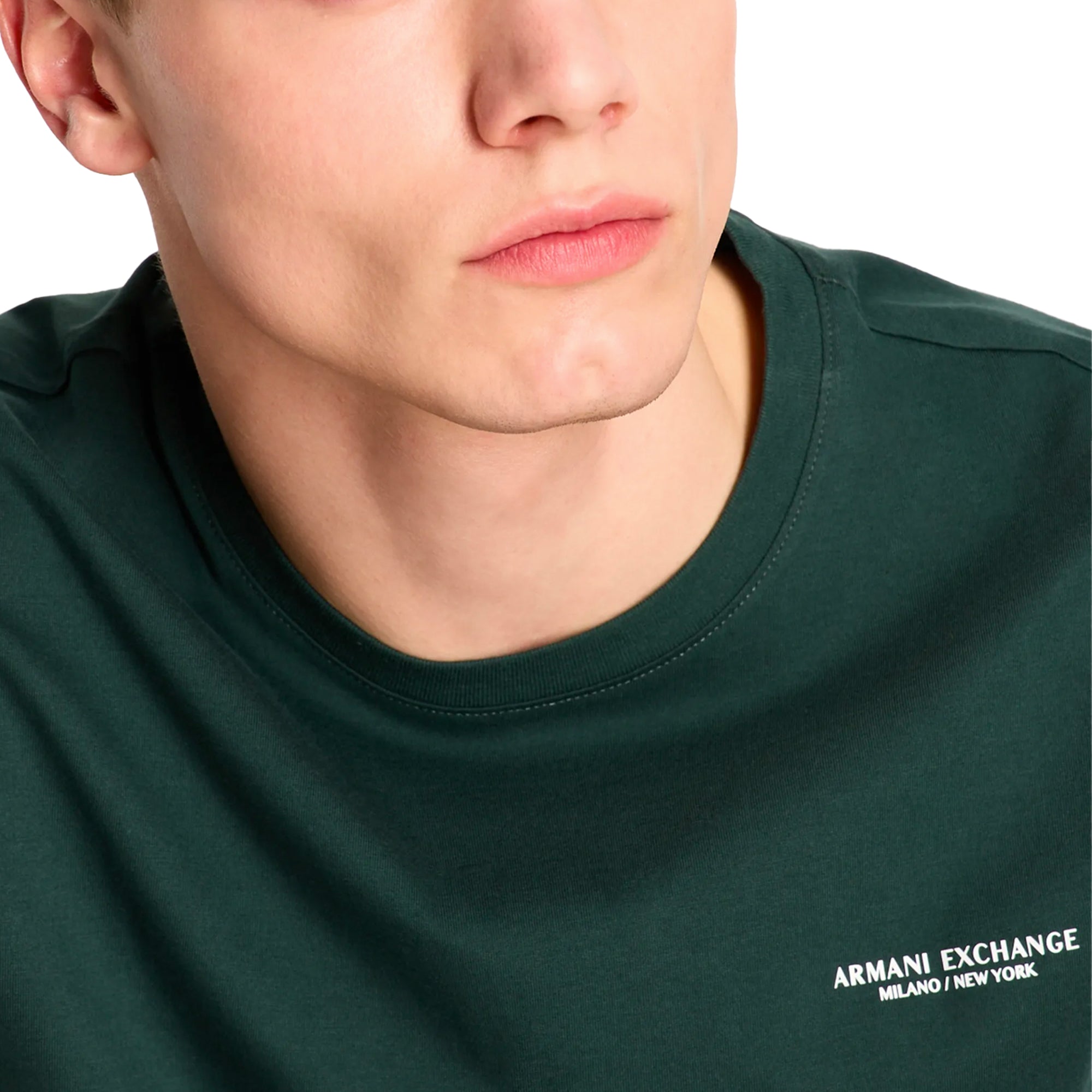 Armani Exchange 8NZT91 Logo T-Shirt - Green Gables