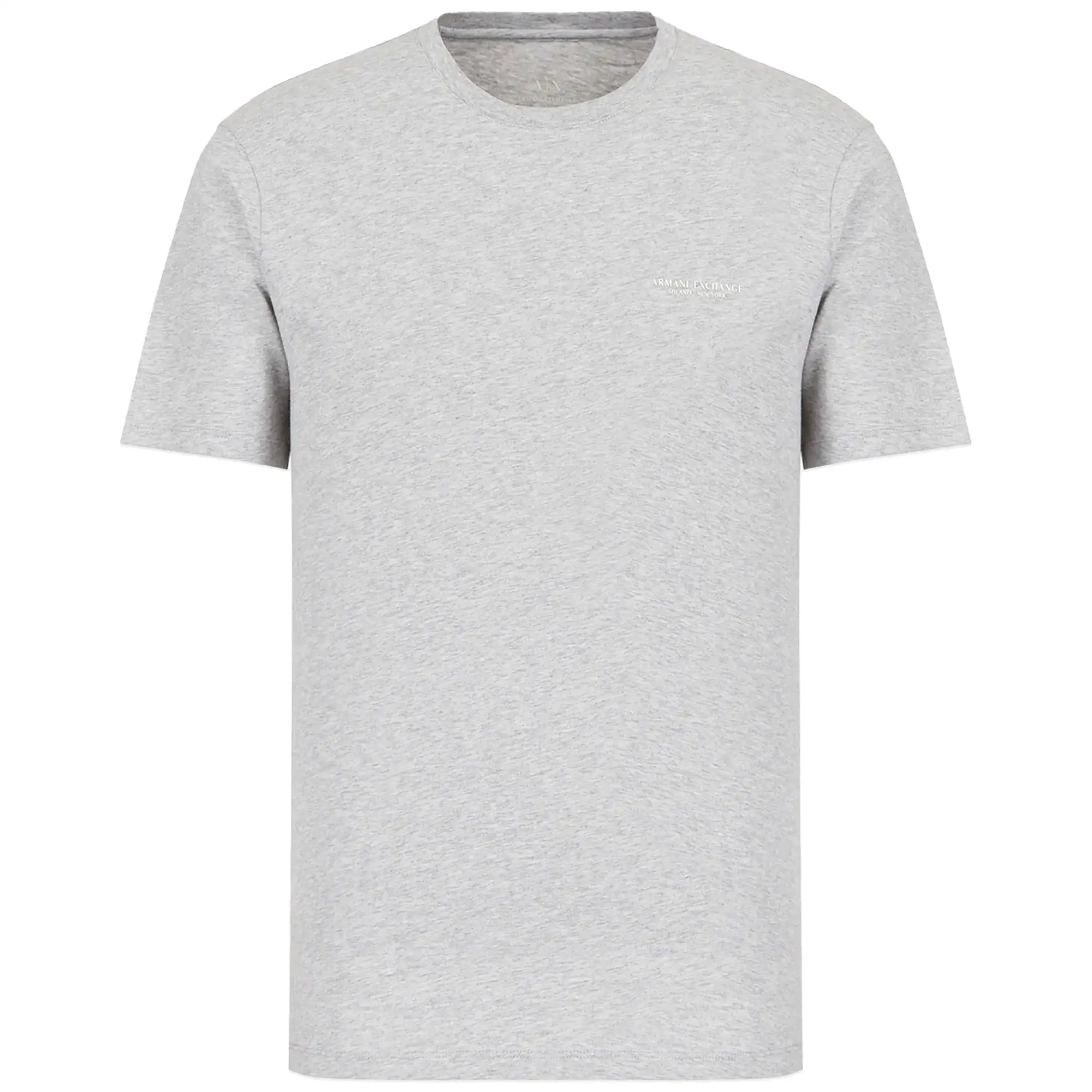 Armani Exchange 8NZT91 Logo T-Shirt - Light Grey Marl