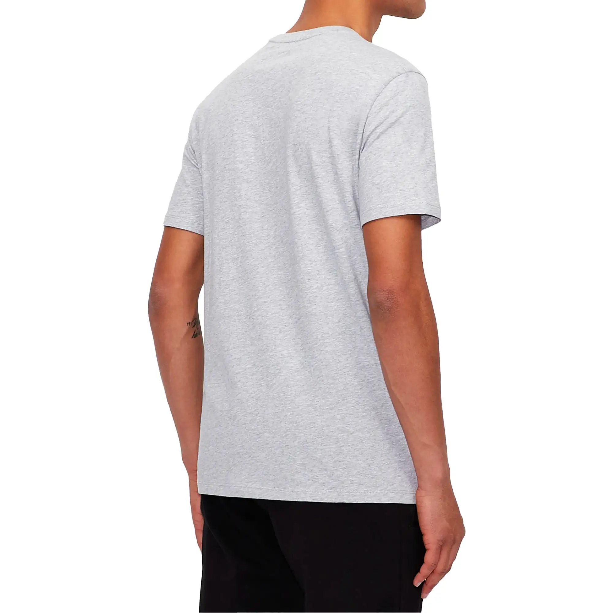 Armani Exchange 8NZT91 Logo T-Shirt - Light Grey Marl