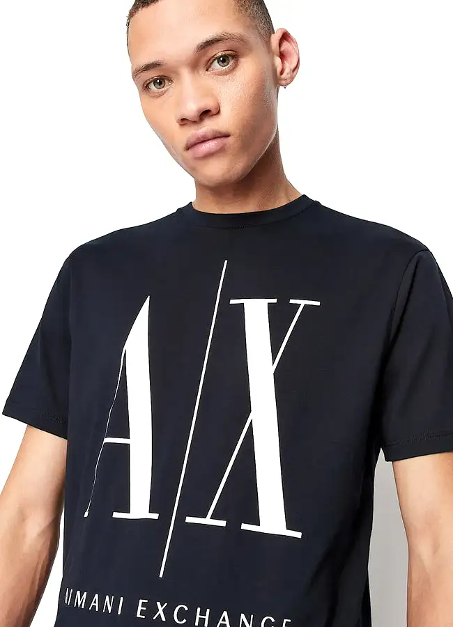 Armani Exchange Icon Logo Regular Fit T-Shirt 8NZTPAZJH4Z