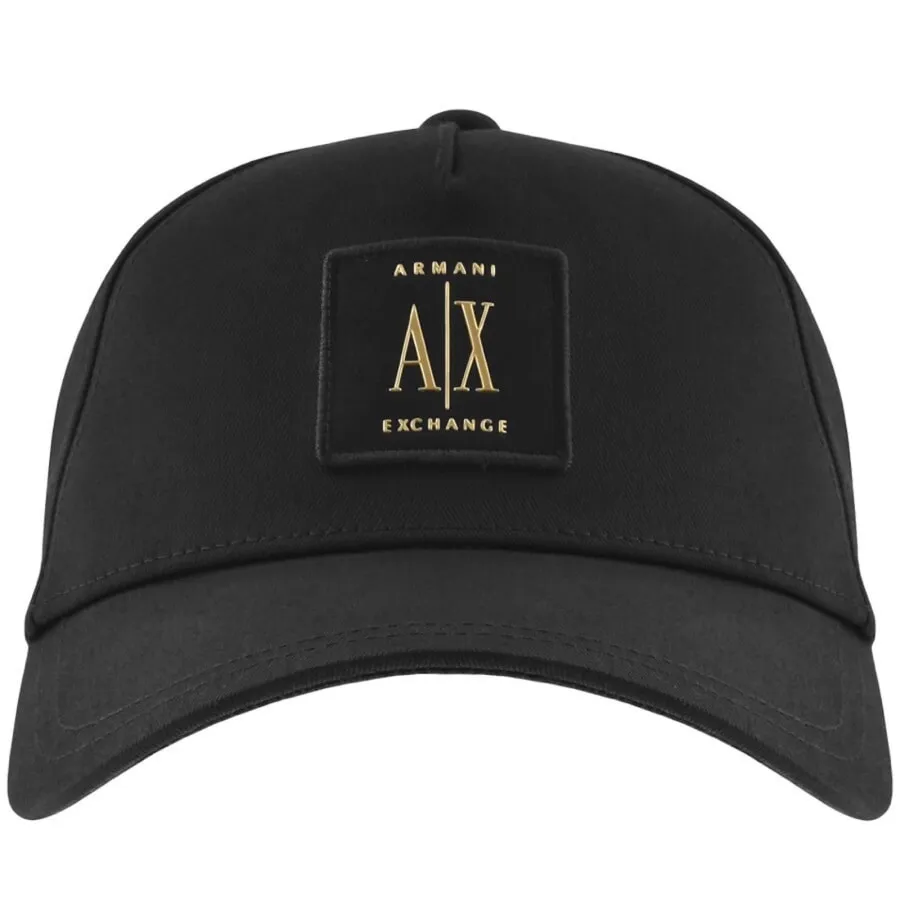 Armani Exchange Logo Baseball Cap Black