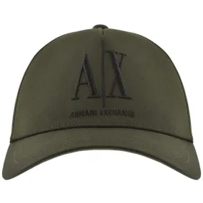 Armani Exchange Logo Baseball Cap Green