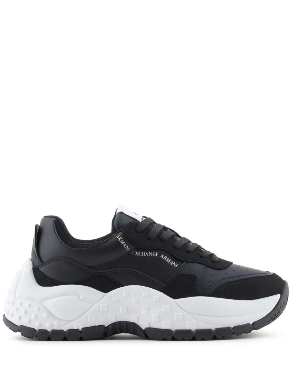 Armani Exchange logo sneakers - Black