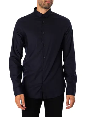 Armani Exchange Logo Woven Shirt - Navy