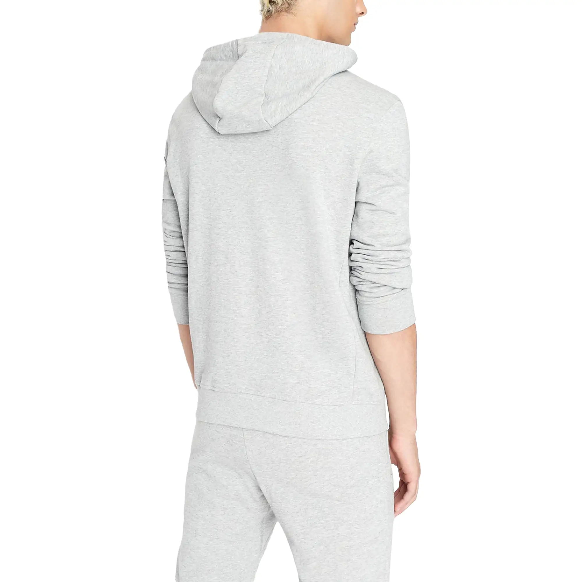 Armani Exchange Loopback Full Zip Hood - Grey Marl