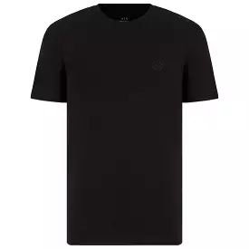 Armani Exchange Small Chest Logo Stretch T-Shirt - Black