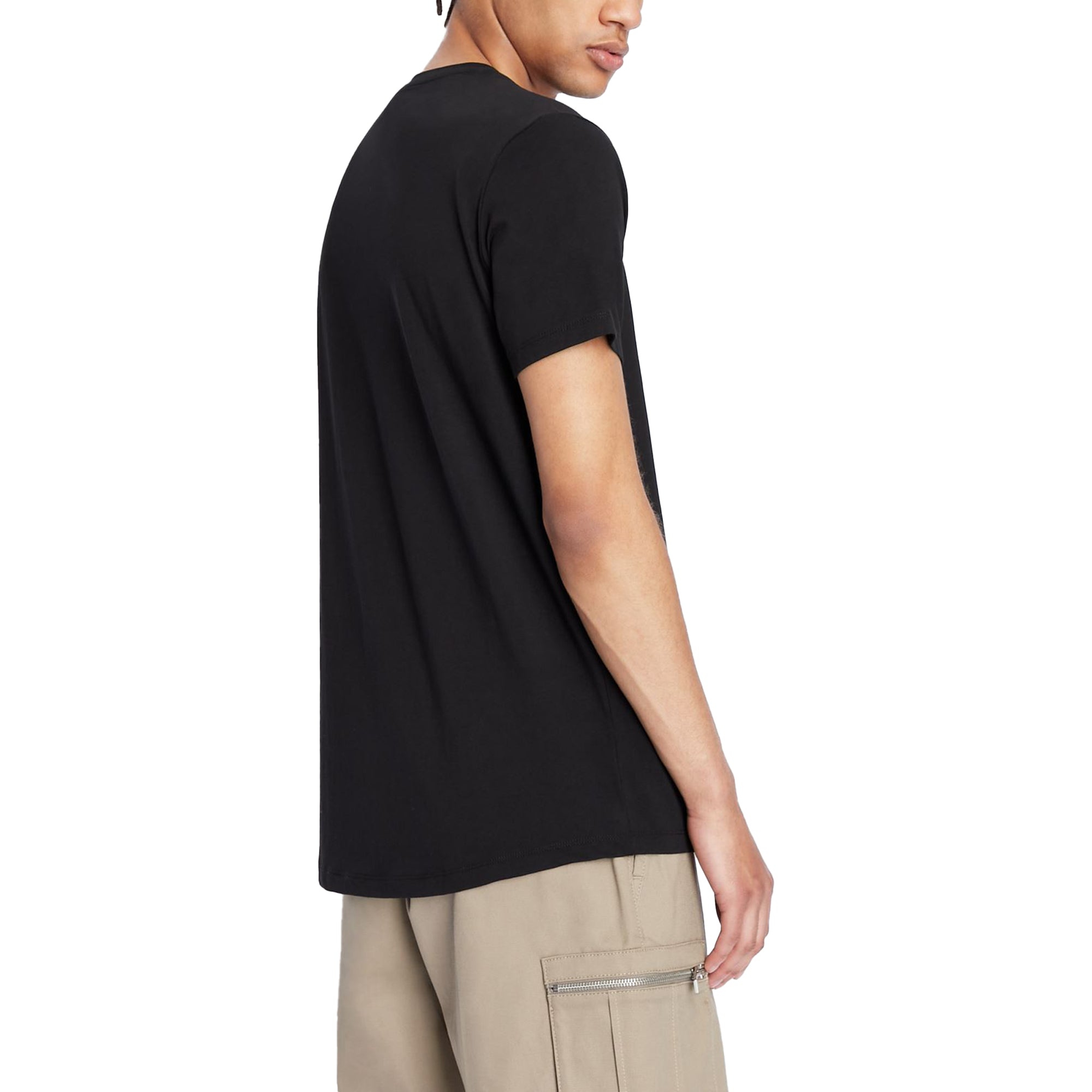 Armani Exchange Small Chest Logo Stretch T-Shirt - Black