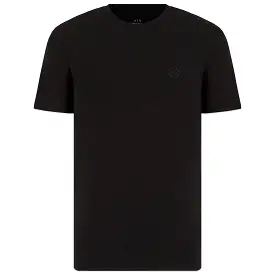 Armani Exchange Small Chest Logo Stretch T-Shirt - Black