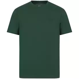 Armani Exchange Small Chest Logo Stretch T-Shirt - Duck Green