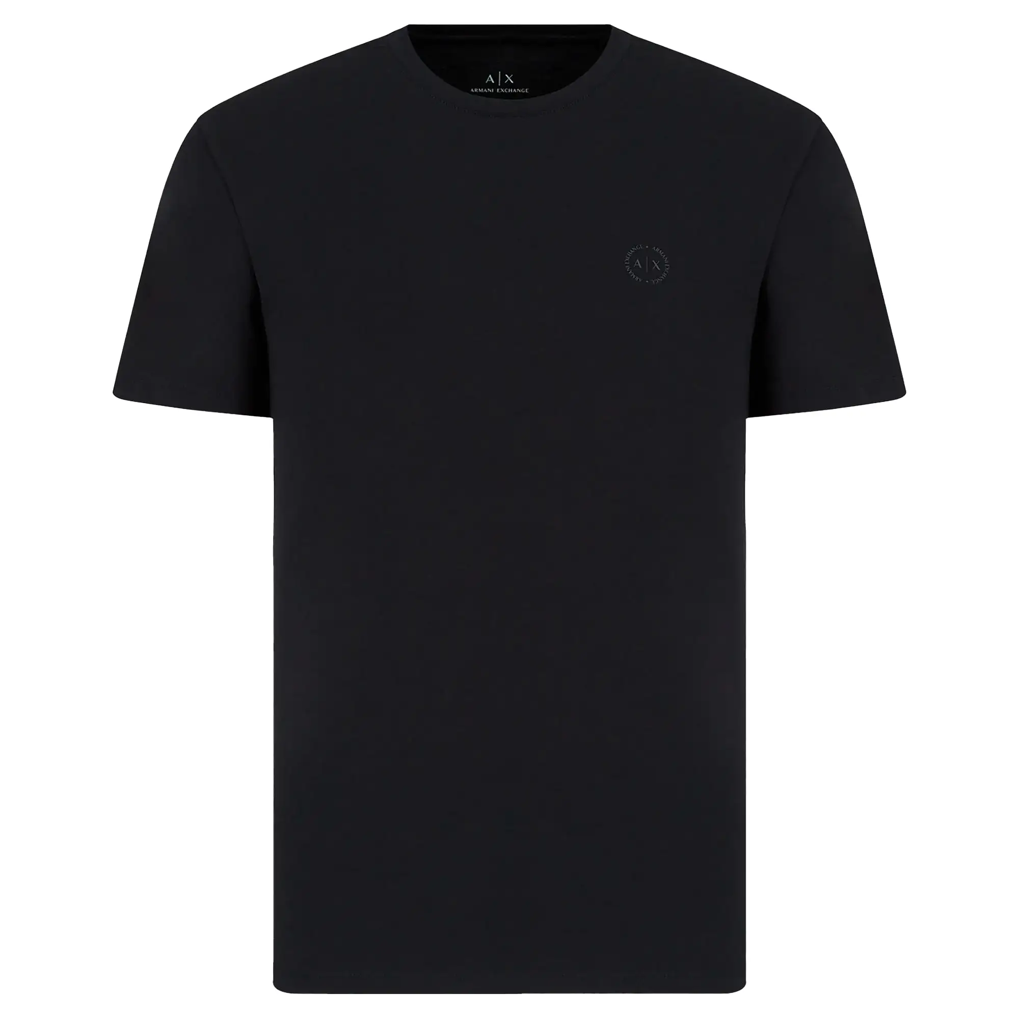 Armani Exchange Small Chest Logo Stretch T-Shirt - Navy