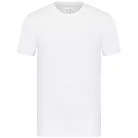 Armani Exchange Small Chest Logo Stretch T-Shirt - White