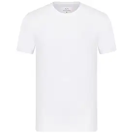 Armani Exchange Small Chest Logo Stretch T-Shirt - White