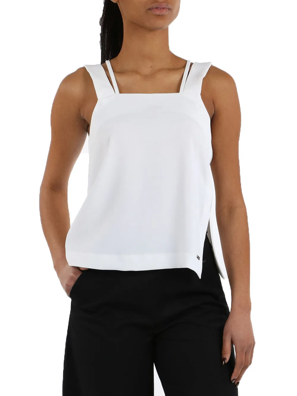 Armani Exchange Top Donna Bianco