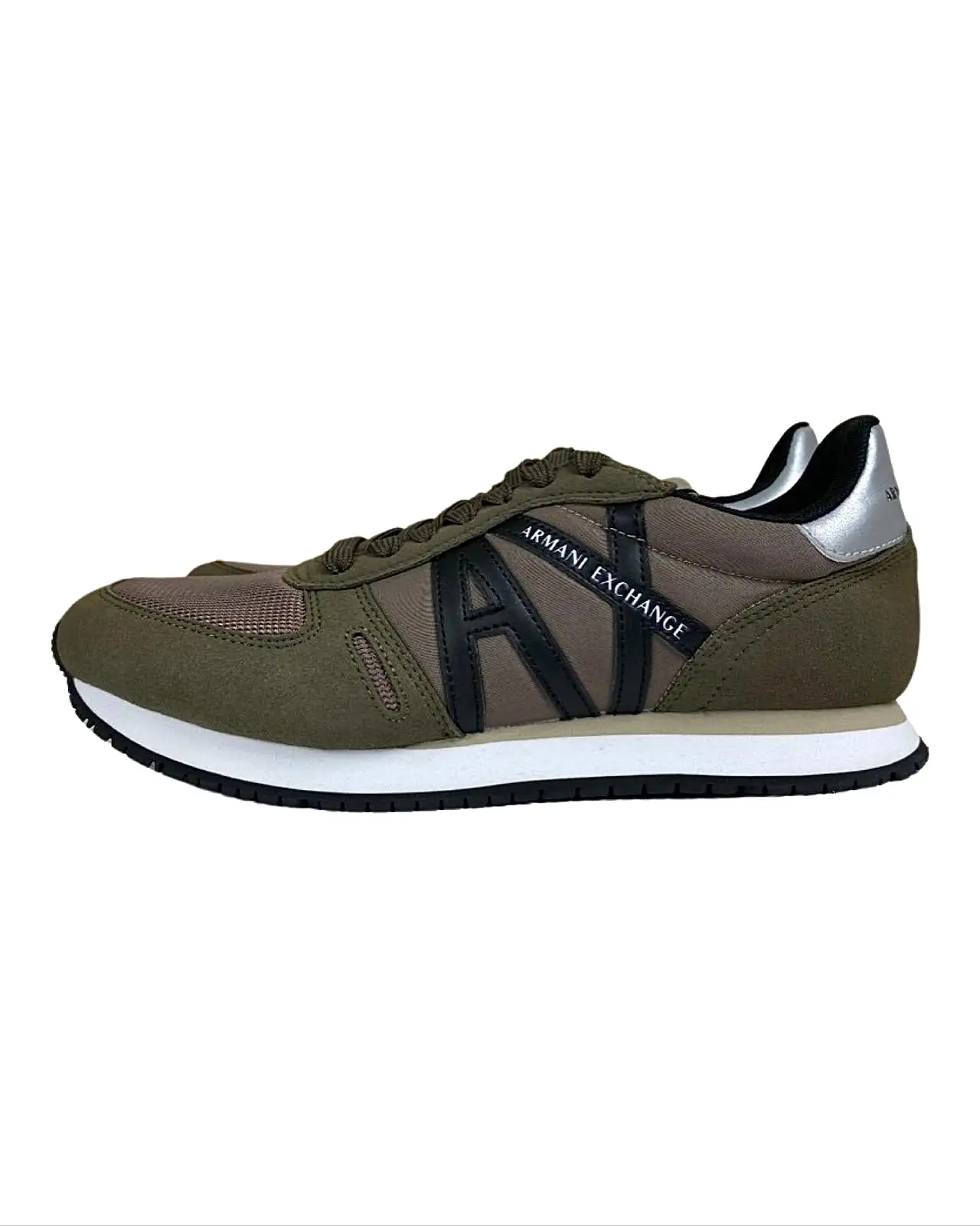 Armani Exchange Trainers in Brown, Beige and Green UK 6