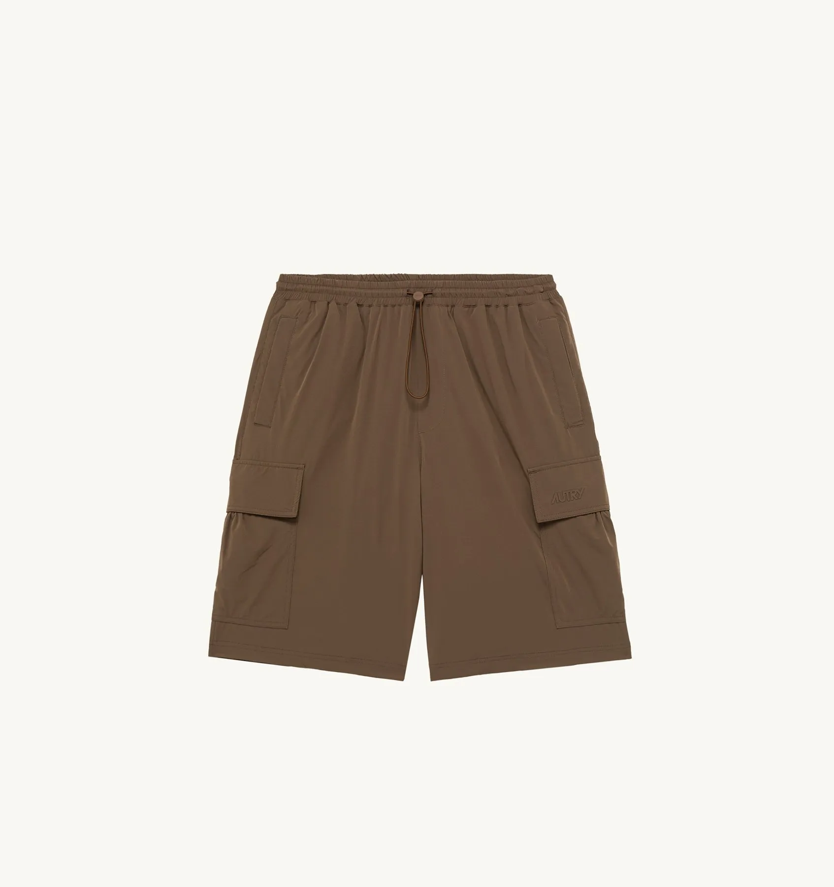 AUTRY APPAREL MAN  BERMUDA CARGO PANTS IN BROWN NYLON