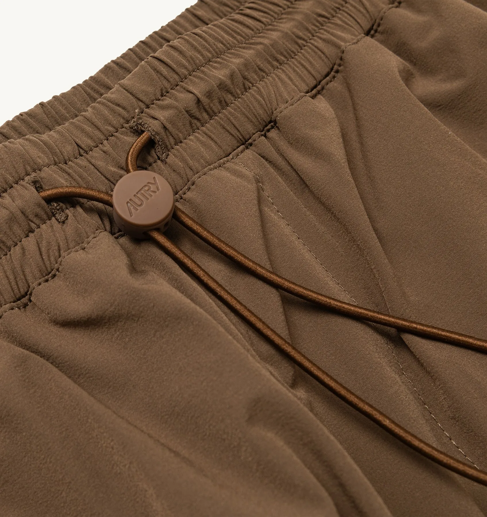 AUTRY APPAREL MAN  BERMUDA CARGO PANTS IN BROWN NYLON