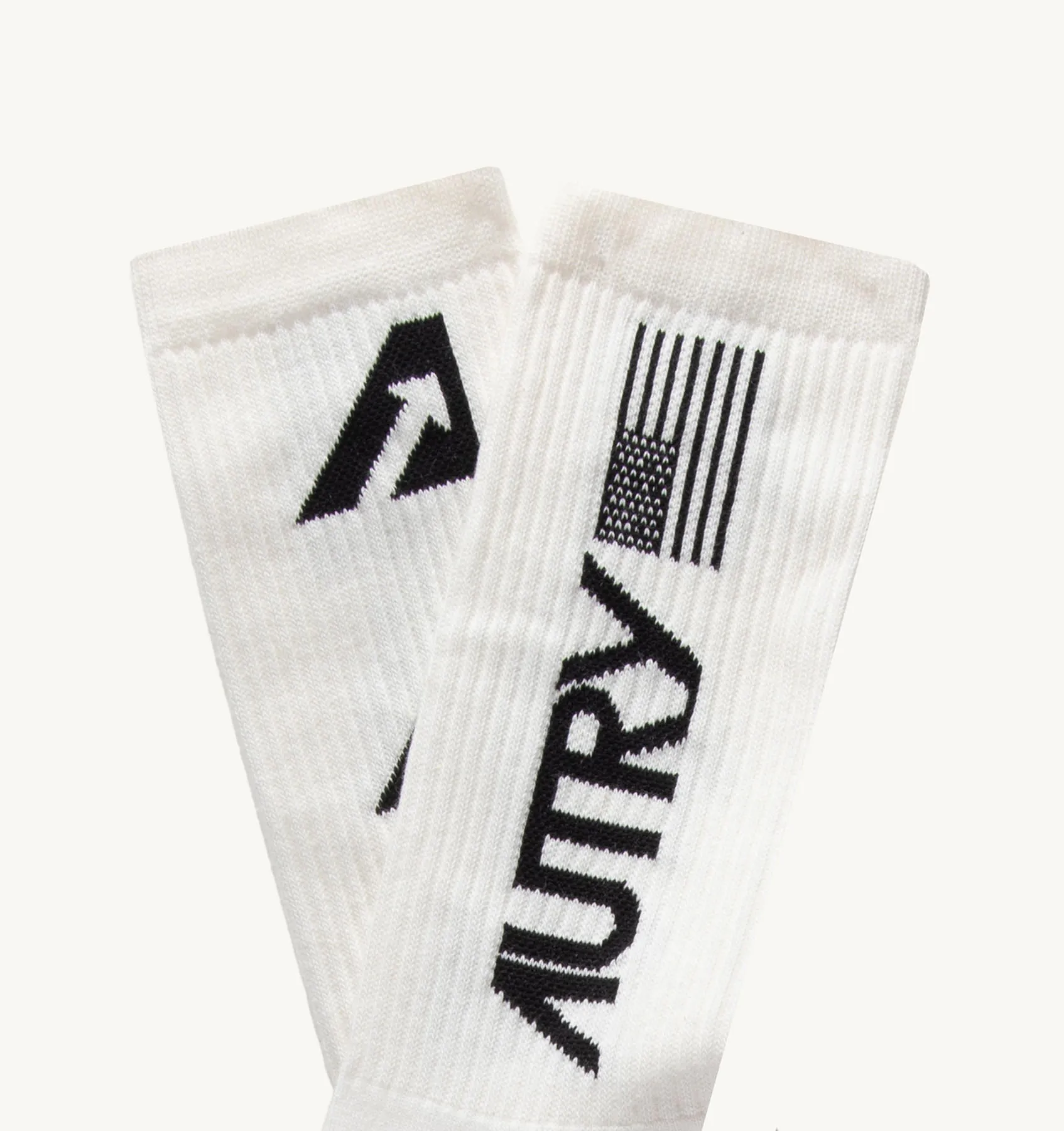 AUTRY APPAREL WOMAN  SOCKS IN BLACK COTTON TERRY