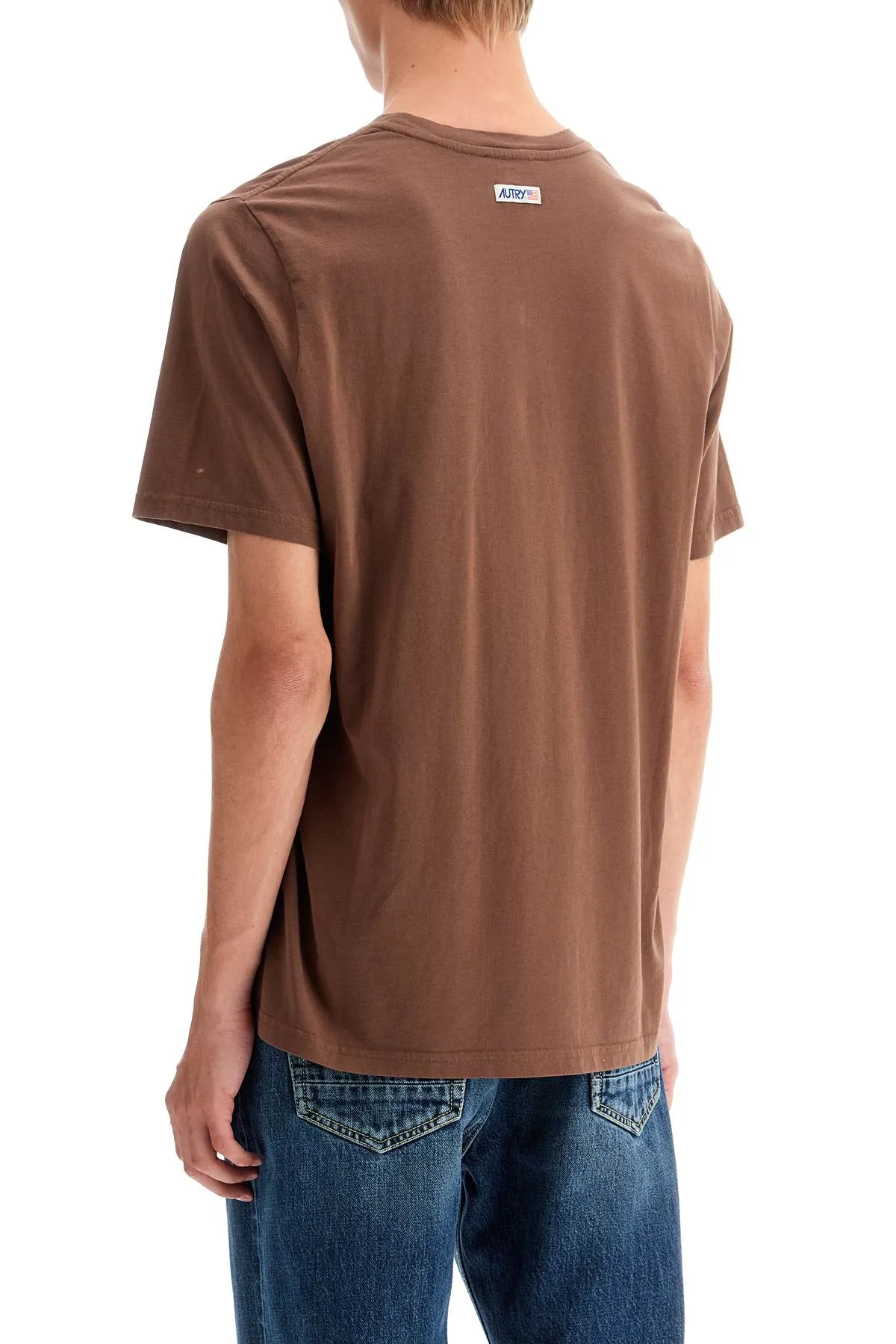 Autry Relaxed Fit T Shirt   Brown