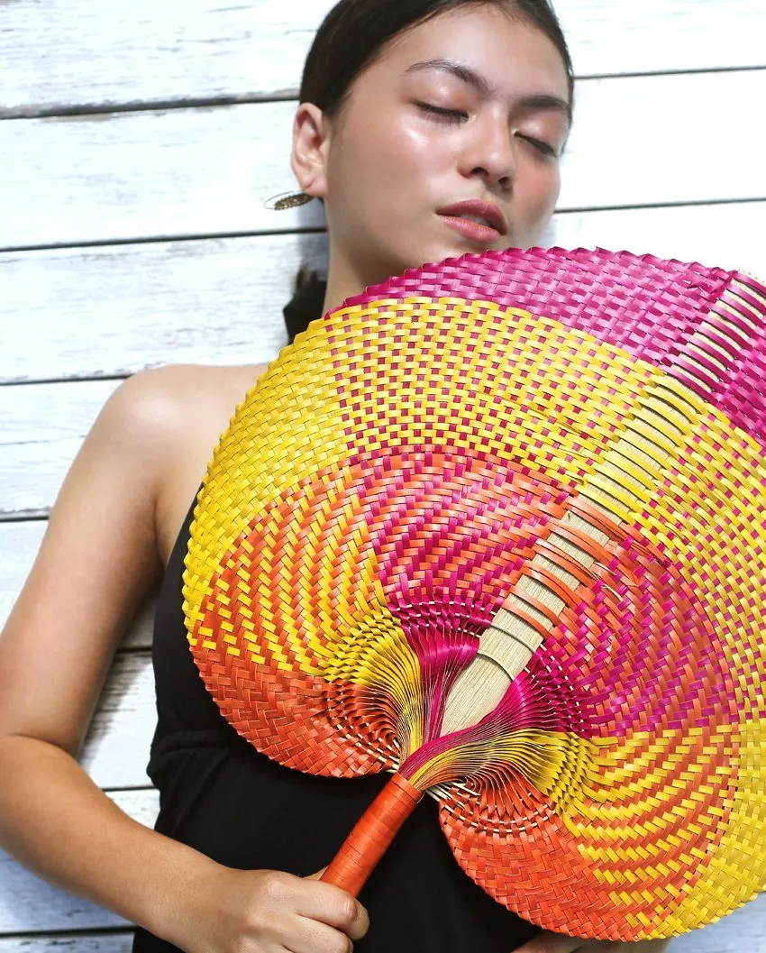 Balinese Woven Hand Fan Cakra