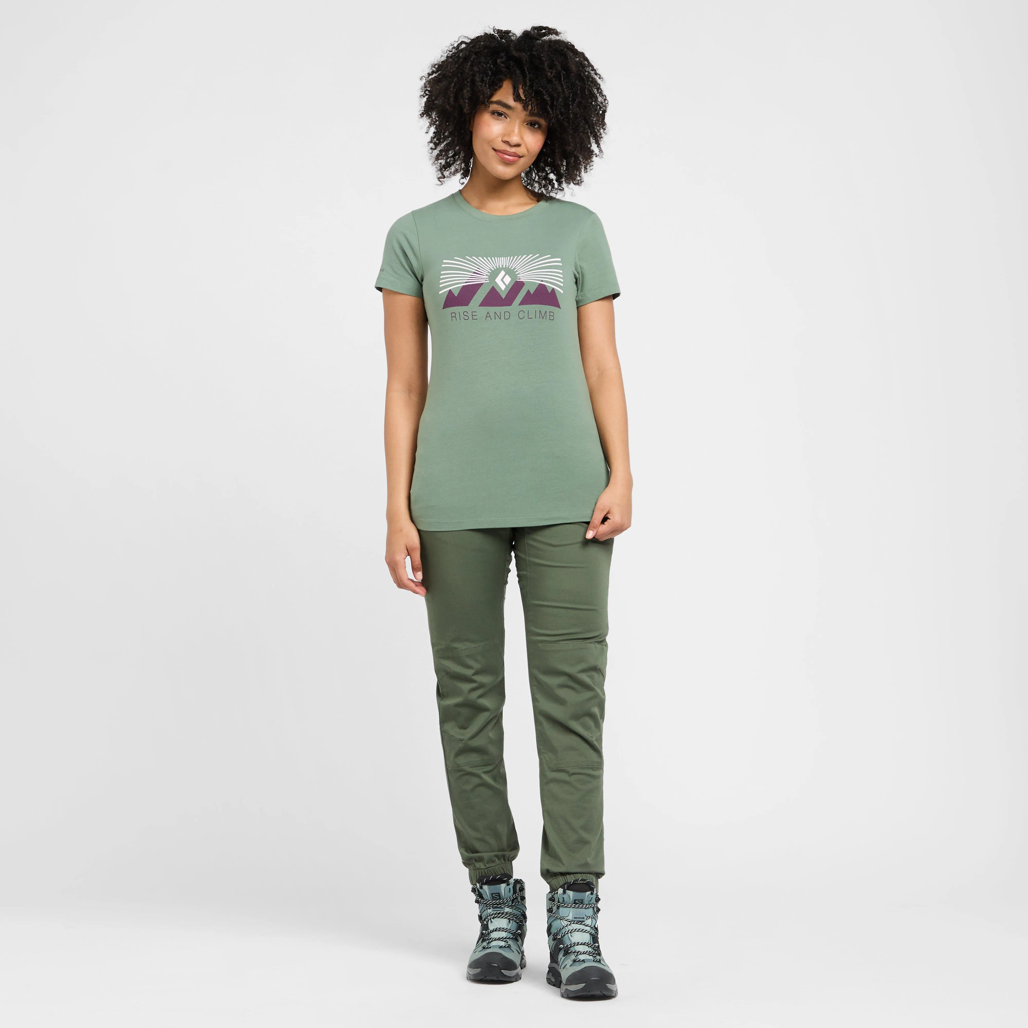 Black Diamond Women's Rise and Climb Short Sleeve Tee | Ultimate Outdoors