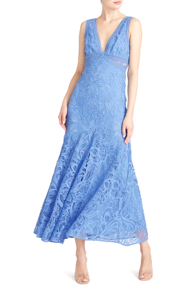 Blue Opal Sleeveless Lace Dress