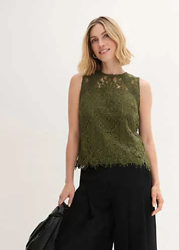 bonprix Sleeveless Lace Blouse | Grattan